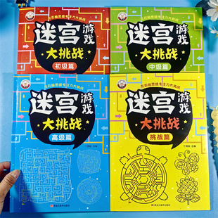 喜迪熊 迷宫游戏大挑战宝宝注意力训练前儿童培养提高孩子专注力记忆力观察力思维训练书籍幼儿右脑益智游戏书开发全脑3-6-7岁