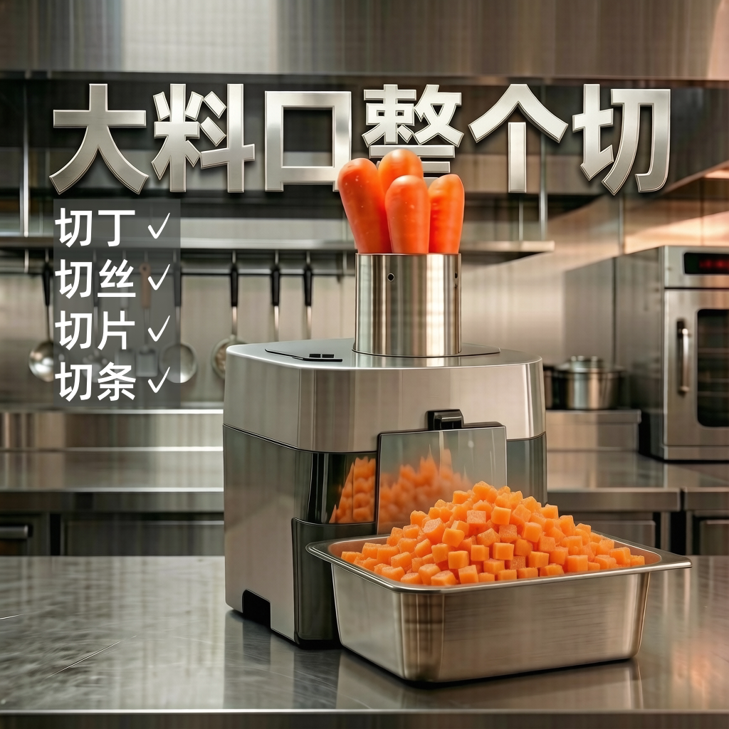 多功能商用切丁机萝卜切粒机大料口土豆切片切丝切条机电动切菜机