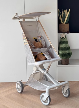 newber纽贝尔口袋推车婴儿车轻便折叠宝宝遛娃神器一键收车旅行车