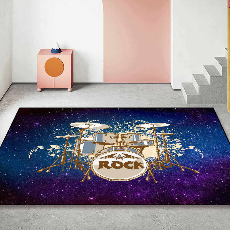 架子鼓地毯垫加厚圈绒防滑爵士鼓隔音毯家用电子鼓专用减震地毯垫