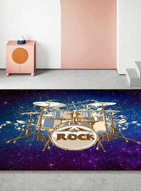 架子鼓地毯垫加厚圈绒防滑爵士鼓隔音毯家用电子鼓专用减震地毯垫