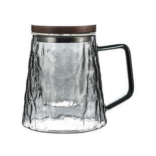 玻璃茶杯茶水分离个人专用高档泡茶杯男款办公室喝茶杯子水杯夏天