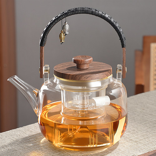 泡茶提梁壶2025新款围炉玻璃煮茶壶可明火加厚耐高温电陶炉烧水壶