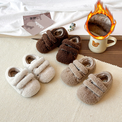 月销1万优质儿童鞋子冬季毛毛鞋