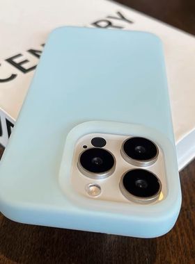 ins冷淡风奶蓝色适用iqooz10tubro pro手机软壳液态硅胶Z9全包Z8防摔neo11/10/9/8/7SE耐脏IQOO15/13简约12