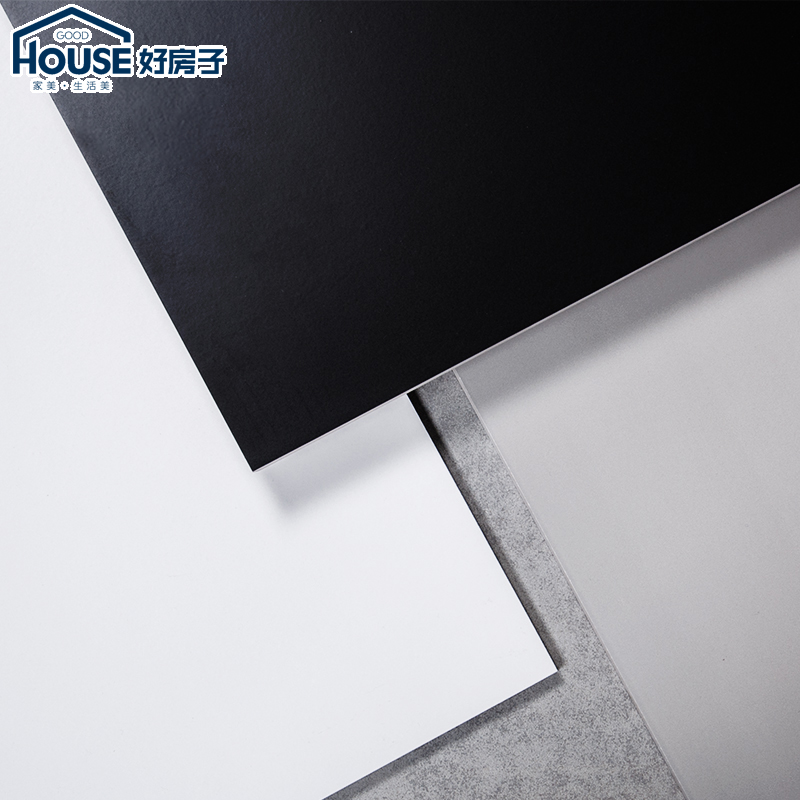 好房子简约黑白灰色哑光仿古砖