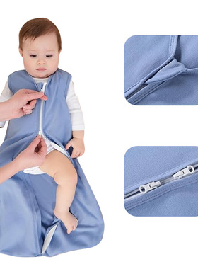 CPC跨境爆款新生儿襁褓夏季薄款宝宝防踢被a类防惊跳婴儿背心睡袋