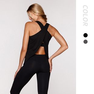 健身背心女跑步训练瑜伽透气速干运动上衣露背美背撸铁性感超轻