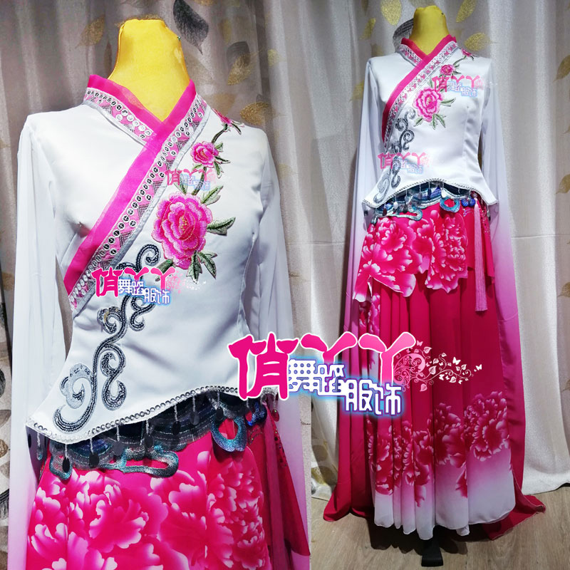 大摆裙演出服装戏韵袖舞古典0770