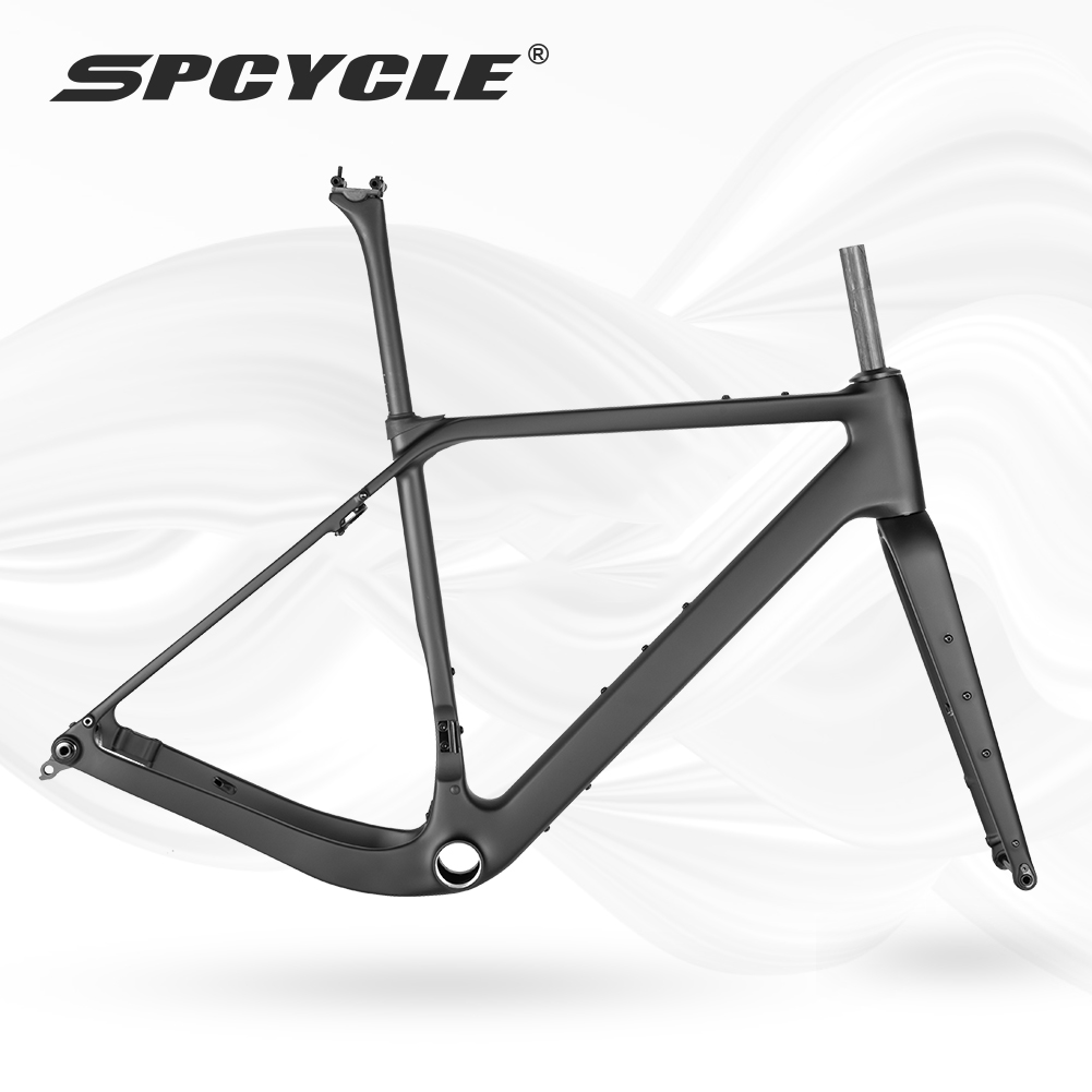Spcycle G058碳纤维砾石车架T47中轴UDH尾勾瓜车Gravel车架