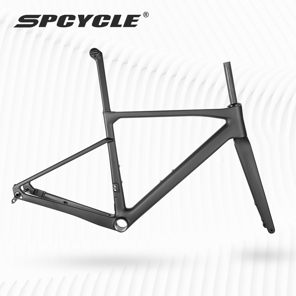 SPCYCLE碳纤维公路车架全内走线T47螺纹五通综合碟刹公路车架