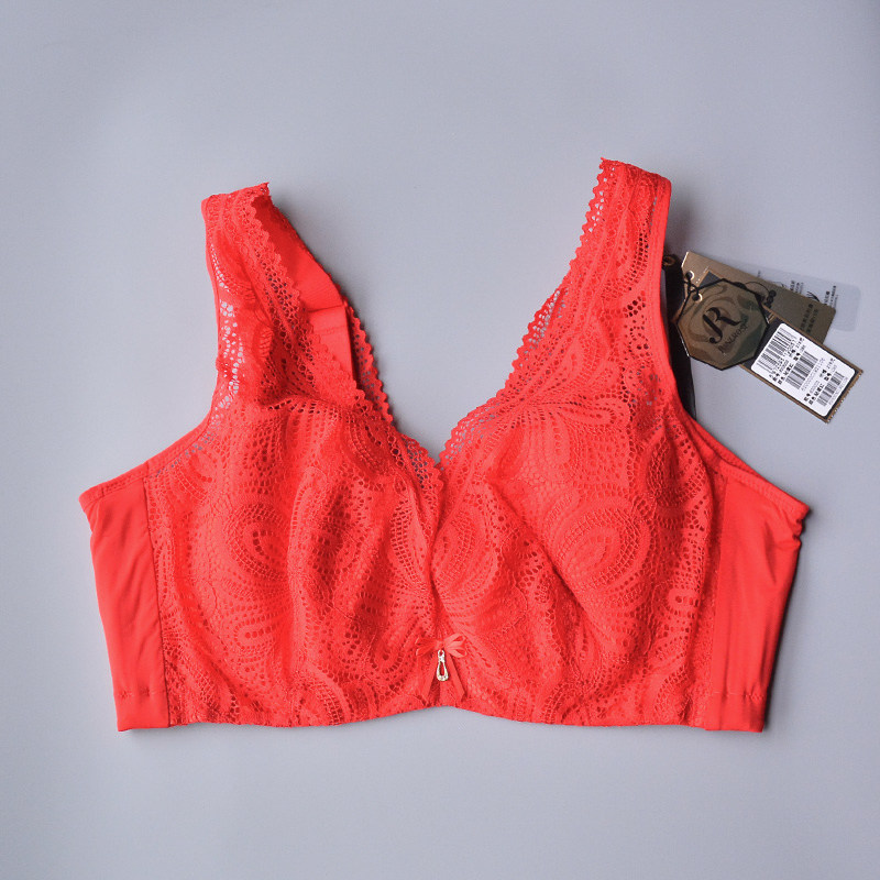 六月玫瑰文胸春夏款620003软钢圈CDE薄棉杯大胸显小收副乳内衣女