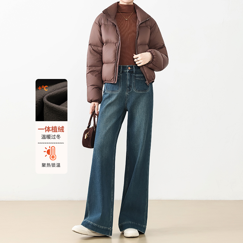 2025新款加绒牛仔裤女郑州女裤