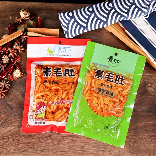 素天下魔芋素毛肚食材凉拌菜开袋