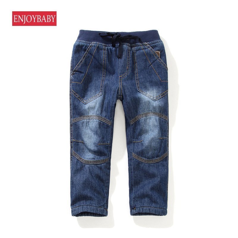 男童加绒保暖牛仔裤男童牛仔裤