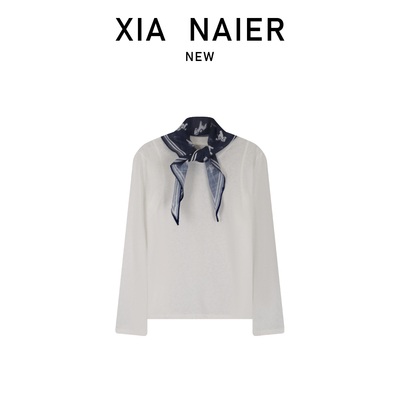 【65.2雪花棉】26春T恤配丝巾 60030M108