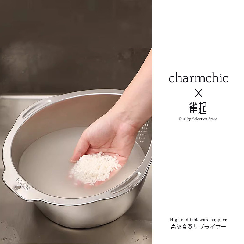 316不锈钢沥水盆家用食品级圆形漏盆淘米筛厨房洗菜盆水果沥水盆,餐饮具,洗菜盆/沥水篮/漏水筛,淘宝优惠券,粉丝福利购,淘宝优惠卷