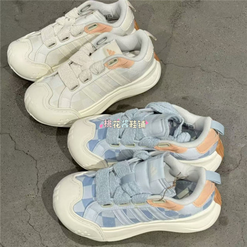 Adidas阿迪达斯女冬新款网球厚底大头鞋运动休闲鞋JR8352 JR8353