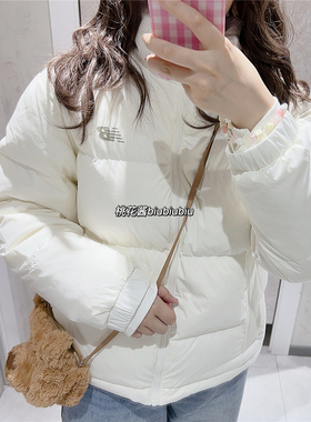 New Balanc女生女款短款经典黑白色NB羽绒服AWJ34303-CIC-BK-SOT