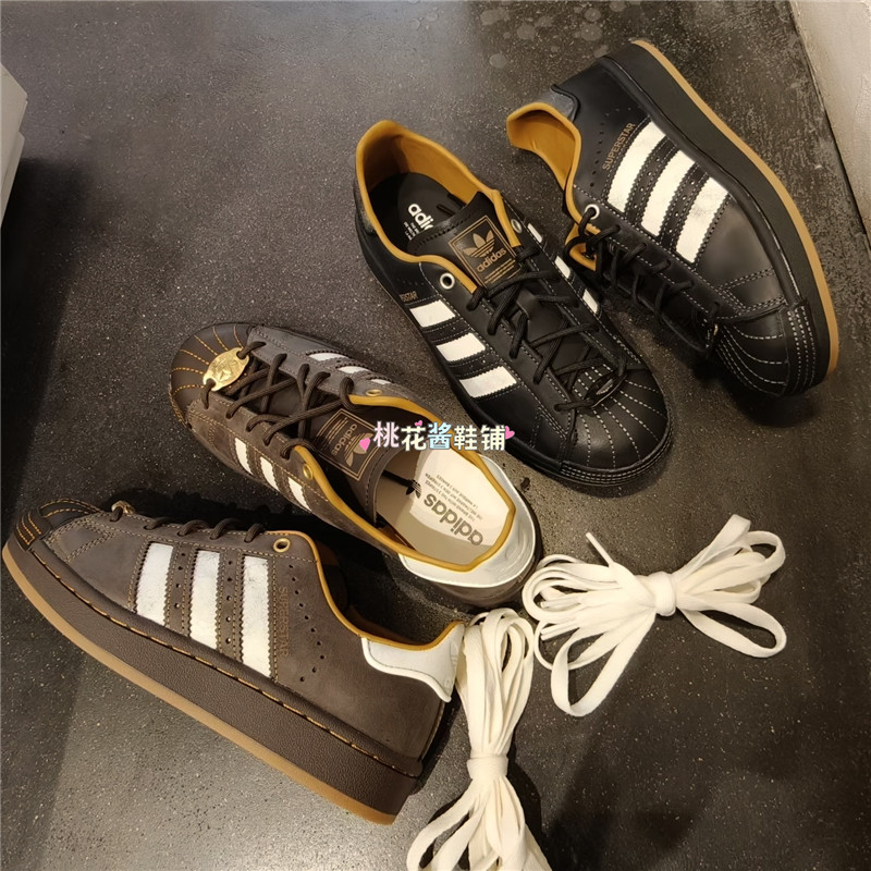 Adidas三叶草26年春季复古黑棕色贝壳头运动休闲鞋KI6590 HP7108,运动鞋new,运动休闲鞋,淘宝优惠券,粉丝福利购,淘宝优惠卷