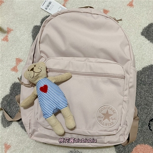 CONVERSE匡威学生休闲女书包裸粉色浅粉双肩背包10019900-A05-A06