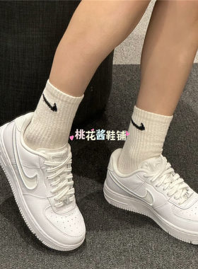 NIKE耐克女子AF1空军一号DANCE时尚黑白运动休闲鞋FJ7409-002-100