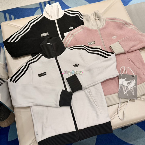 Adidas三叶草26年秋季JENNIE联名款运动休闲外套LD8924 LD4966