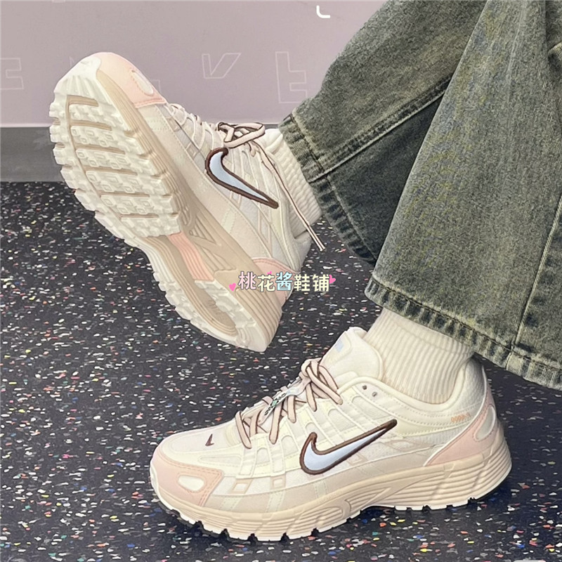 Nike耐克大童鞋P-6000米灰粉色复古运动鞋跑步鞋休闲鞋II4262-042