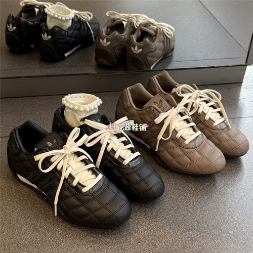Adidas三叶草26年秋冬女子赛车复古薄底运动休闲鞋LB9759 LB9760