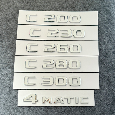 适用奔驰老款C级C180 C200 C260L C280 C300L改装车标字标后尾标