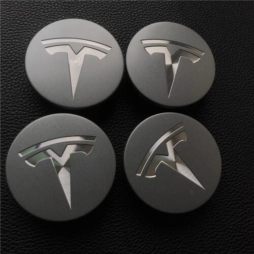 特斯拉model3SXY轮毂盖新3螺丝帽改装TeslaY19寸轮胎中心黑色标志