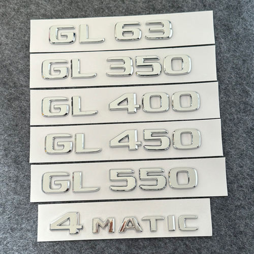 适用奔驰GL500车标450改装550 350字标63 BLUETEC后尾标志AMG标贴