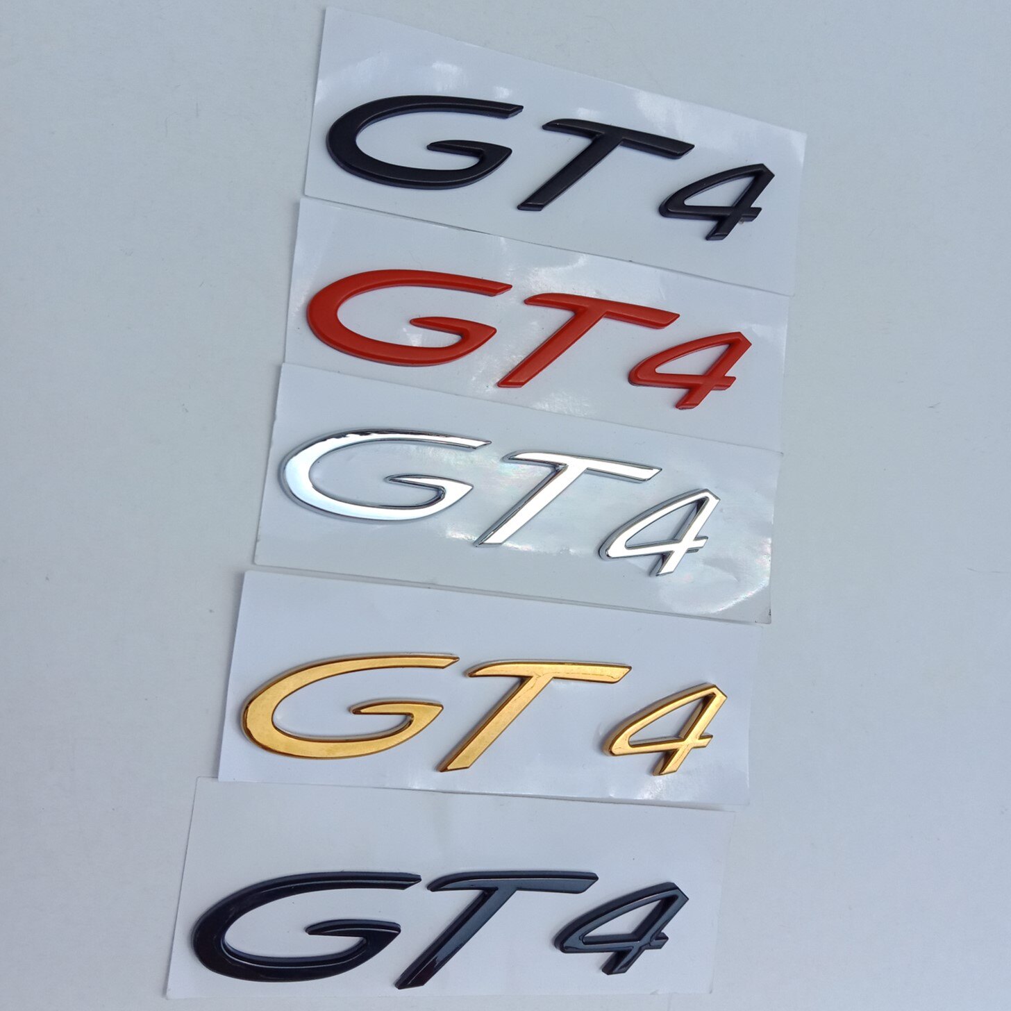 适用于保时捷GT4车标GT2RS尾标卡曼改装英文PORSCHE后备箱标识贴