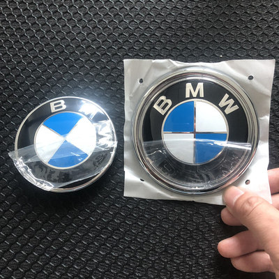 专用老款BMW车标1 3 5 7系X1X3X5X6前车头引擎机盖后尾箱蓝白标志