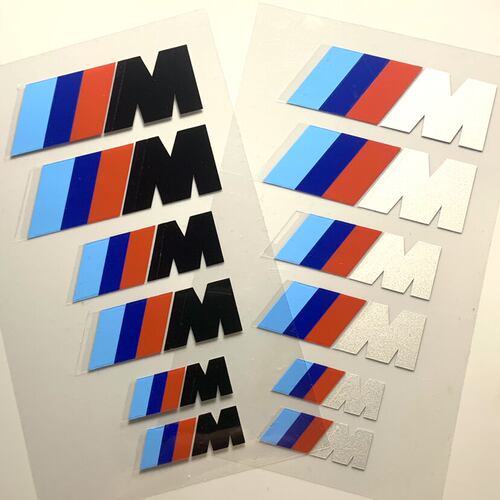 适用于宝马刹车钳贴车贴BMW X1X3X51系3系5系耐高温M字刹车卡钳贴