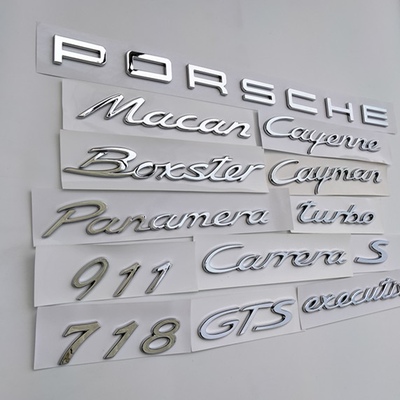 新款保时捷718卡曼车标Boxster后尾cayman英文改装GTS博克斯字母