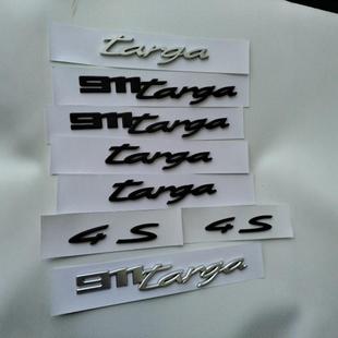 新款 保时捷992车标后尾英文字母911targa4S叶子板侧标标志字母贴