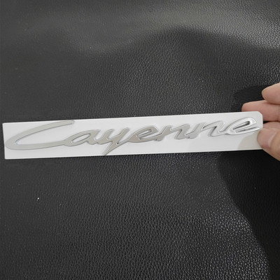 保时捷新款卡宴车标24款Cayenne S字母后尾箱黑色PORSCHE英文标志