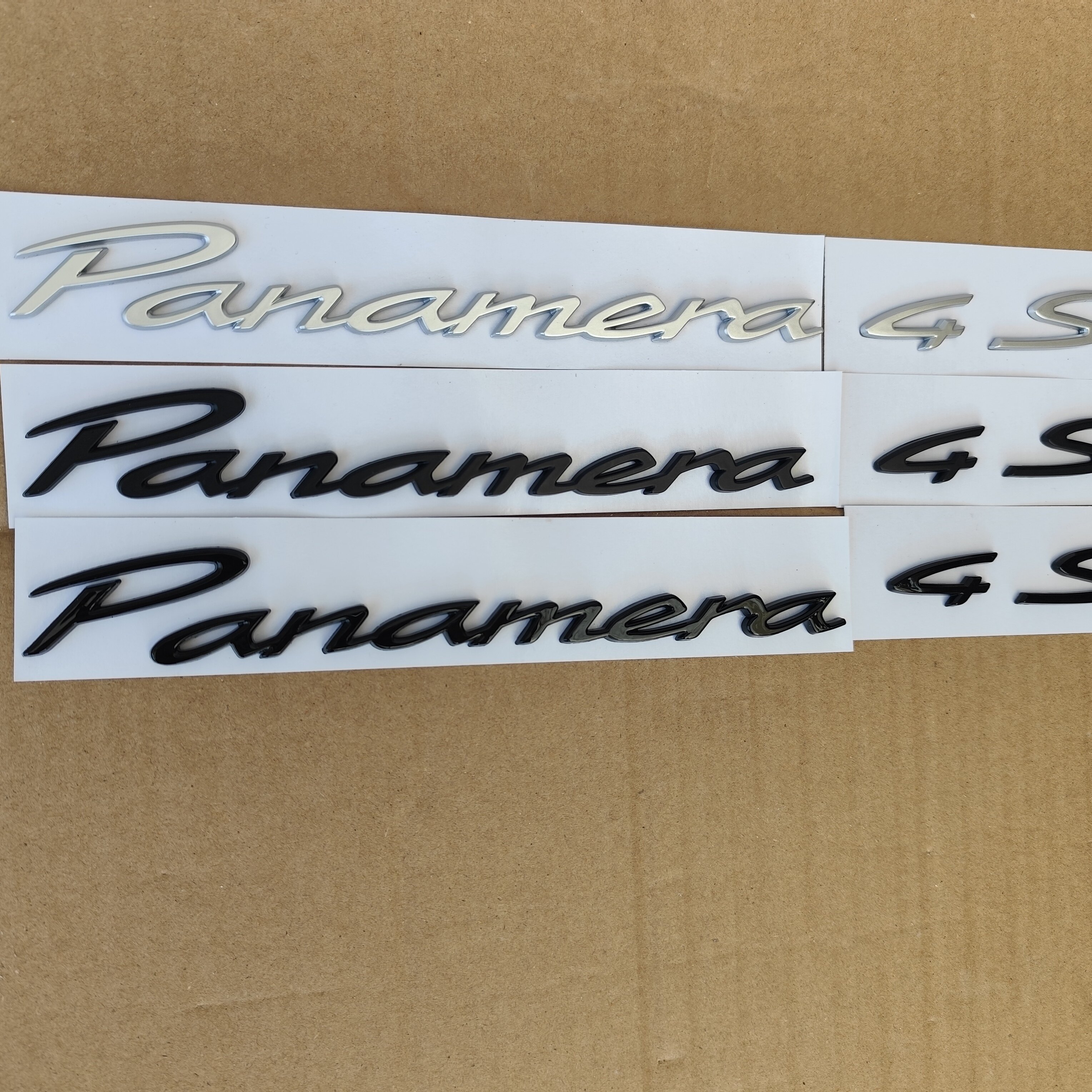 新款保时捷24-25款帕拉梅拉车标panamera后尾英文字母4S改装车贴