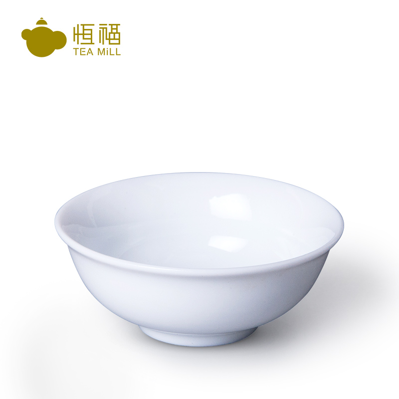 恒福茶具高颜值纯白小品杯潮汕功夫小茶杯家用主人杯高温瓷