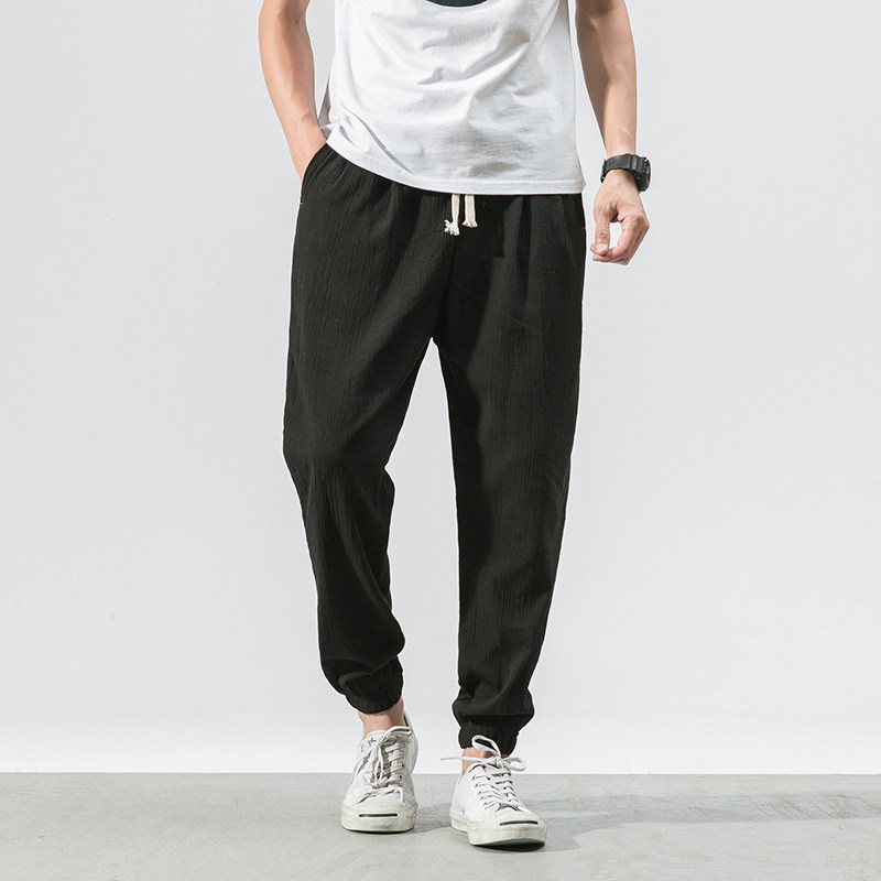 summer Retro Cotton and hemp trousers Casual pants Add fertilizer XL Easy Ninth pants Haren pantsin the Men's clothing, Casual pants  category - from Buy2taobao.com to provide professional Taobao agent buy service