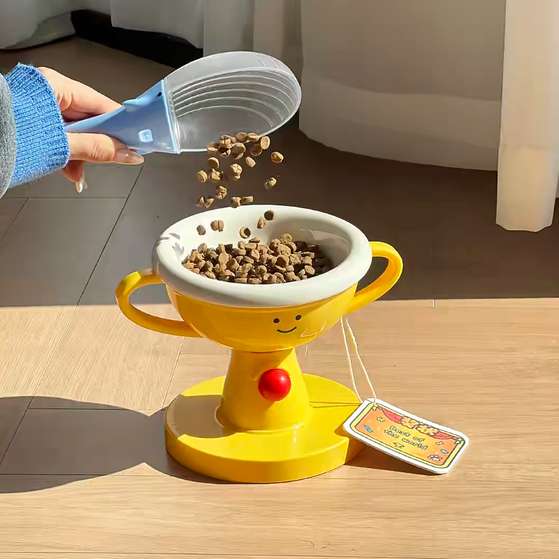 猫碗陶瓷狗碗猫食盆宠物狗食碗护颈猫盆狗盆猫咪水碗喝水猫粮饭碗