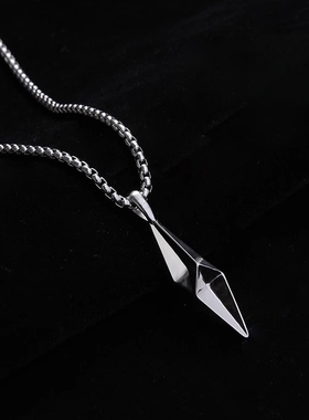 六芒星项链男小众个性立体几何设计吊坠百搭建议配饰时尚男士饰品