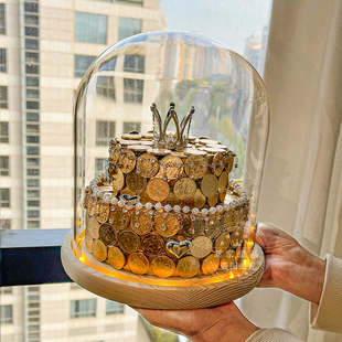 硬币创意生日蛋糕模具五角钱手工DIY材料包情人节礼物送男女朋友