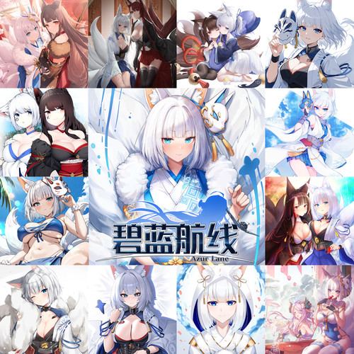 多款 加贺 碧蓝航线方枕 Kaga鸾方形抱枕游戏周边靠枕2WT桃皮绒