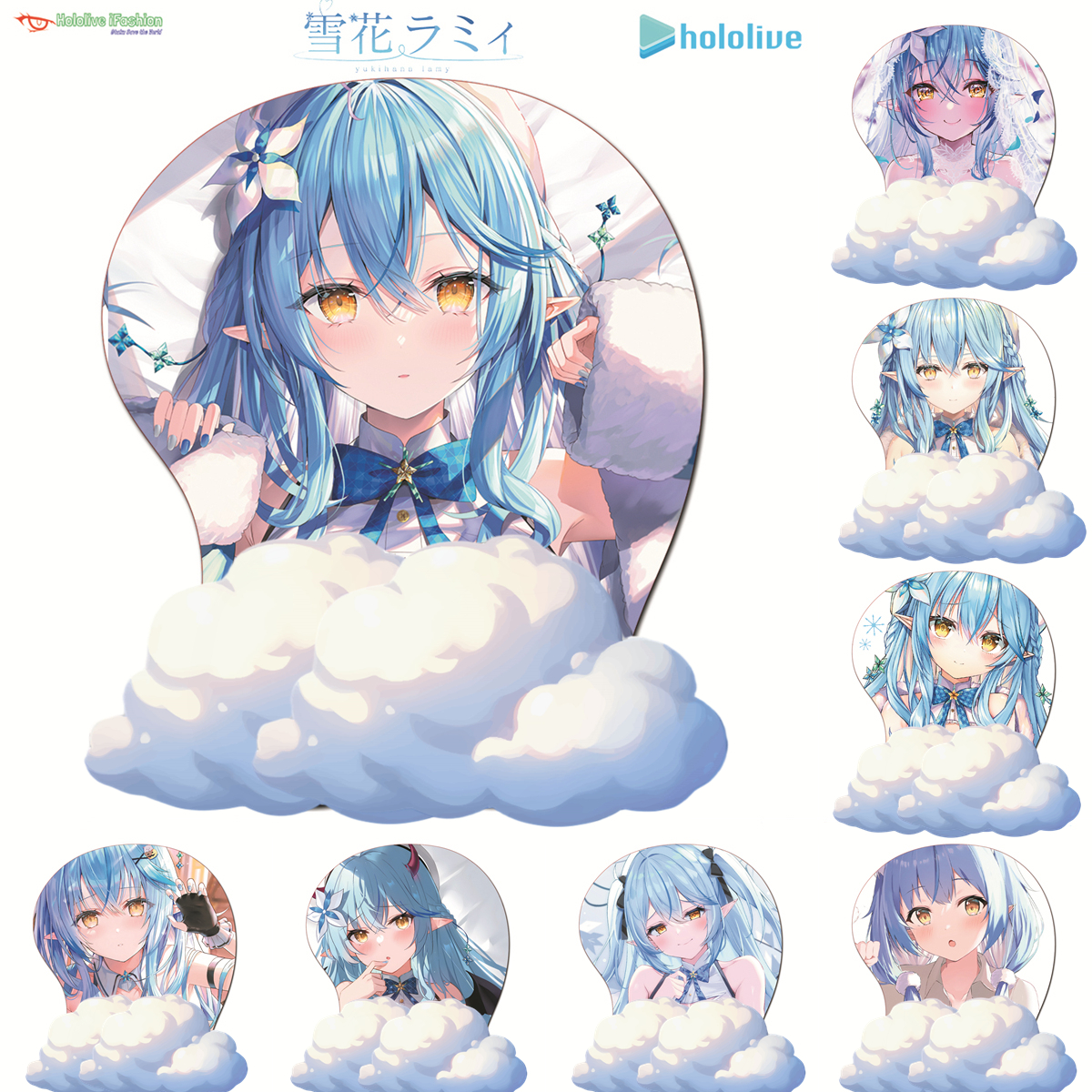 雪花菈米3D鼠标垫Hololive护腕垫