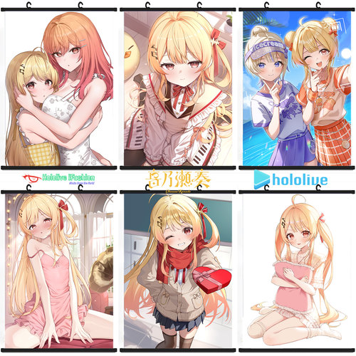 Hololive音乃濑奏挂画 ReGLOSS虚拟主播海报定制Vtuber美少女周边