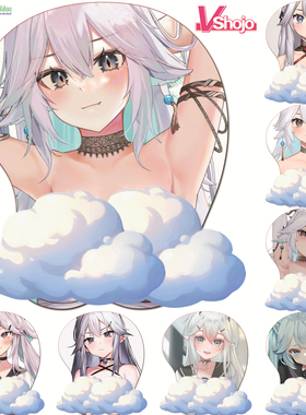 Veibae 3D鼠标垫 Vshojo Vtuber护腕垫虚拟主播胸部硅胶垫定制