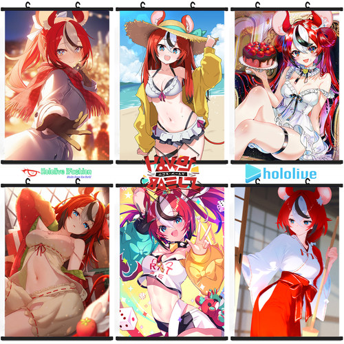 Hololive 哈珂斯·贝尔丝挂画 Hakos Baelz 定制二次元油画布海报