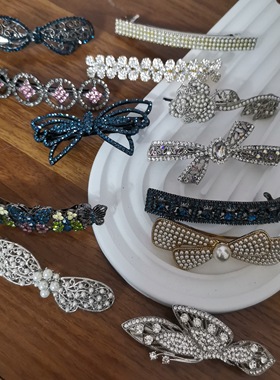 阿jiD发夹豆豆压夹弹夹横夹一字夹抓夹2508美妍饰品特价折扣店